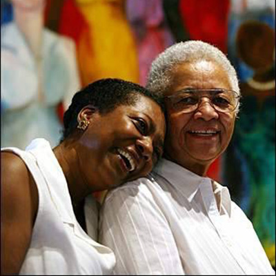 From the Lesbian News: Lucy and Gail mark 15th anniversary in Las Vegas